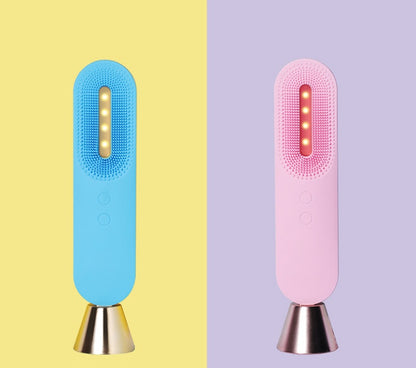 Facial Cleansing Brush Electric 3 In 1 USB Charging 3 Gears Waterproof Silicone Skin Care Deep Cleaning Tool