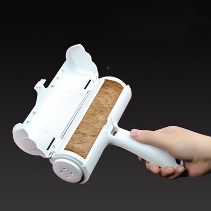 Pet roller sticking device