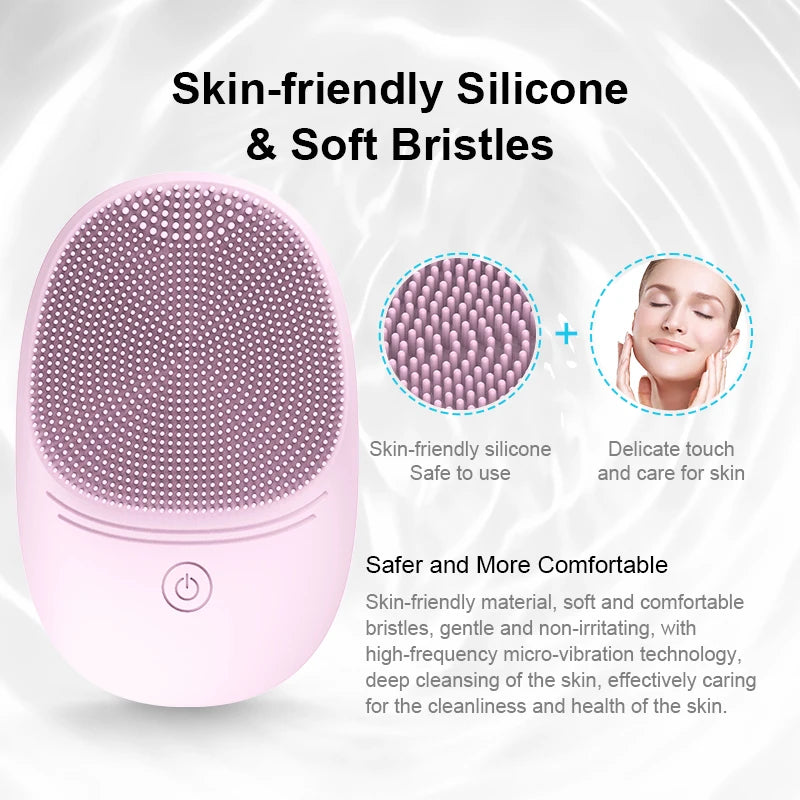 💎 Cepillo Limpiador Facial Sónico para Limpieza Profunda y Masaje.
