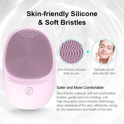💎 Cepillo Limpiador Facial Sónico para Limpieza Profunda y Masaje.